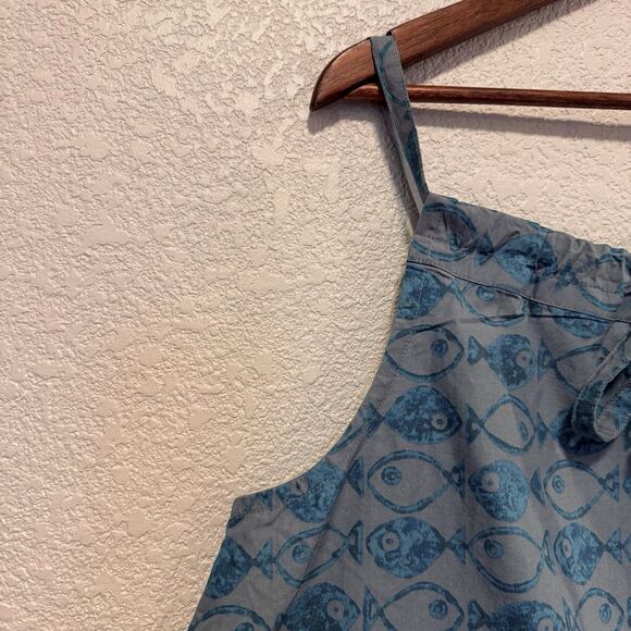 BDG Urban Outfitters Eva Tie Front Ruched Strap Trapeze Mini Dress Size Large - Picture 5 of 10